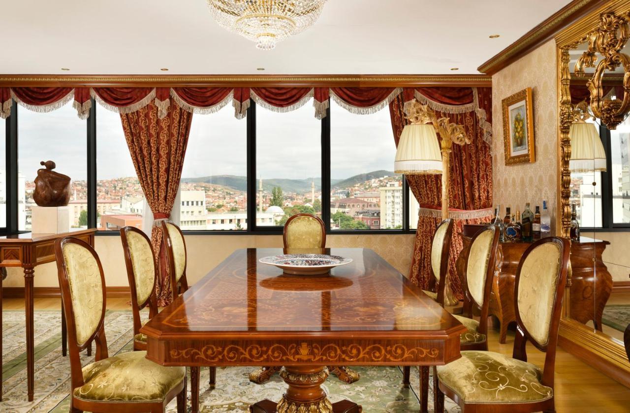 Swiss Diamond Hotel Prishtina Pristina Exterior foto 3D rendering of a dining room
